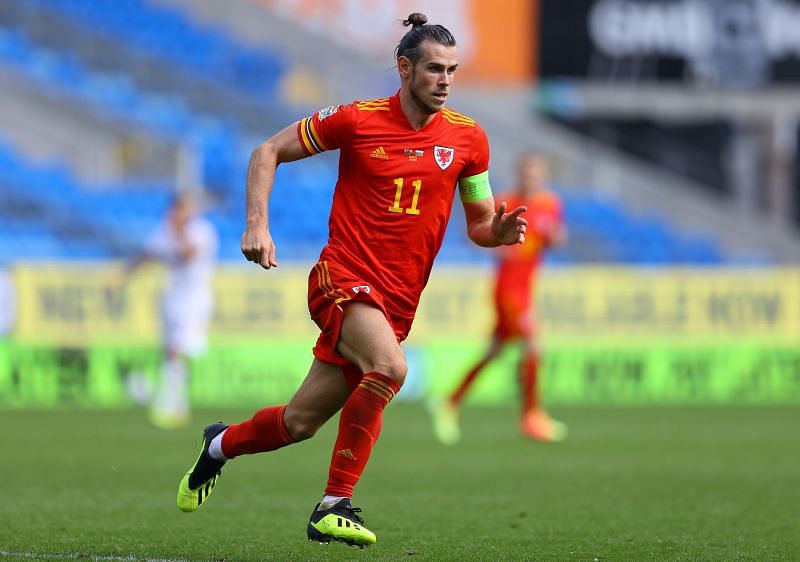 Gareth Bale of Wales in action during the UEFA Nations League 